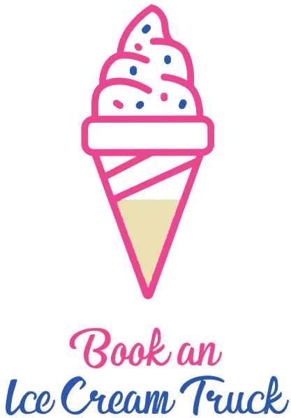 book an ice cream truck logo